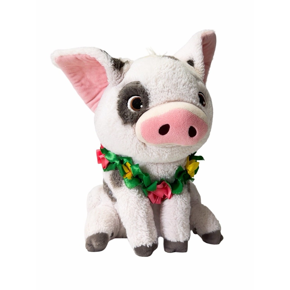Disney Moana Pua Pig Plush Stuffed Animal Toy Lilo Lei Fluffy Licensed Merch